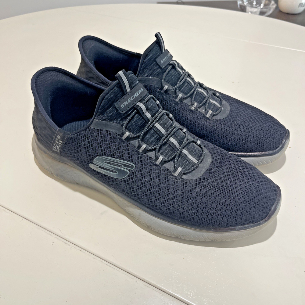 Men Skechers Hands Free Slip-Ins Memory Foam Sz 11.5 Black Comfort Light Weight
